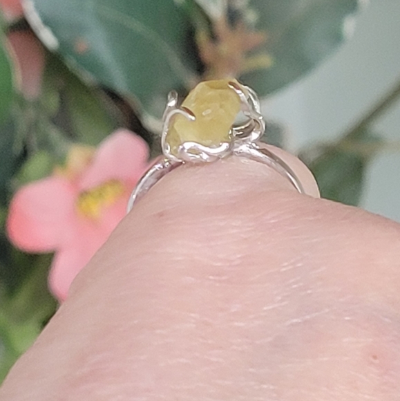 NATURAL POWERFUL HELIODOR STONE STERLING SILVER RING HANDMADE 925 - Picture 14 of 16